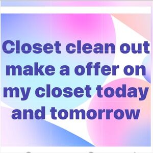 Having a sale today and tomorrow